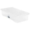 B&M Jumbo Underbed Storage Box With Lid 42L - Clear -Cozy Living Home Store 257918 42l jumbo underbed storage box with lid clear 2