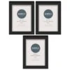 Simply Everyday 4 X 6" Block Frames 3pk - Black -Cozy Living Home Store 278309 3pk simply everyday block frames 4x6 black