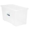 B&M Large Storage Box With Lid 110L - Clear 1 B&M Large Storage Box With Lid 110L - Clear -Cozy Living Home Store 284861 110l storage box with lid clear 2