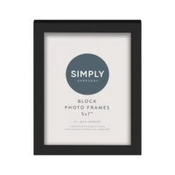 Simply Everyday 5 X 7" Block Frames 3pk - Black -Cozy Living Home Store 290764 3pk simply everyday block frames 5x7 black 3