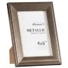 B&M Metallic Photo Frames 4 X 6" 2pk -Cozy Living Home Store 306042 Great Value Pack of 2 Metallic 4x6 inch Photo Frames easel1