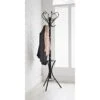 Spaceways Padstow Metal Coat Stand - Black -Cozy Living Home Store 341201 padstow metal coatstand black