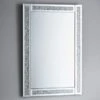 B&M Crushed Jewel Mirror - Silver -Cozy Living Home Store 345547 crushed jewel mirror