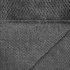 Simply Everyday Waffle Throw - Charcoal -Cozy Living Home Store 348798 simply waffle throw charcoal 2