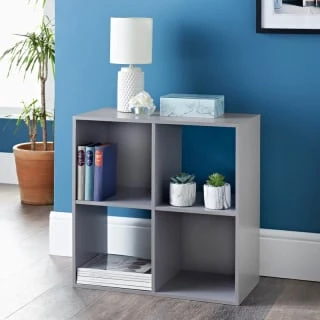 Lokken 4 Cube Shelving Unit - Grey 3 Lokken 4 Cube Shelving Unit - Grey