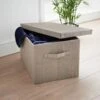 B&M Foldable Storage Box - Grey -Cozy Living Home Store 355745 grey foldable box