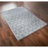 Geo Microplush Rug 60 X 110cm - Grey -Cozy Living Home Store 356010 356011 geo plush rug grey 2 1