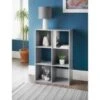 Lokken 6 Cube Shelving Unit - Grey -Cozy Living Home Store 360086 lokken 6 cube grey