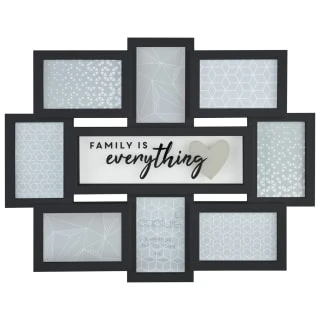 B&M Multi Aperture Photo Frame 8pc - Family Is Everything 4 B&M Multi Aperture Photo Frame 8pc - Family Is Everything - Image 2