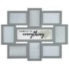 B&M Multi Aperture Photo Frame 8pc - Family Is Everything -Cozy Living Home Store 362635 8 aperture quote frame family is everything grey