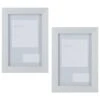 B&M Block Photo Frame 4 X 6" 2pk - Grey