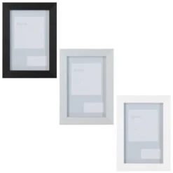 B&M Block Photo Frame 4 X 6" 2pk - Grey 9 B&M Block Photo Frame 4 X 6" 2pk - Grey -Cozy Living Home Store 367045 2pk block photo frame 4x6 main