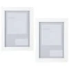 B&M Block Photo Frame 5 X 7" 2pk - White 1 B&M Block Photo Frame 5 X 7" 2pk - White -Cozy Living Home Store 367046 2pk block photo frame 5x7 white