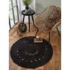 B&M Maya Woven Jute Rug 1m - Black -Cozy Living Home Store 367868 maya black woven jute rug
