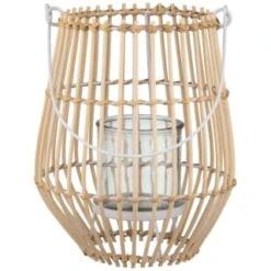 B&M Scandi Shore Rattan Style Lantern -Cozy Living Home Store 368089 rattan lantern