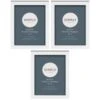 Simply Everyday 5 X 7" Block Frames 3pk - White 2 Simply Everyday 5 X 7" Block Frames 3pk - White -Cozy Living Home Store 370279 3pk simply everyday block frames 5x7 white