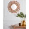 B&M Swirl Cane Mirror - Natural -Cozy Living Home Store 370491 swirl cane mirror