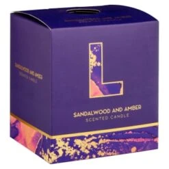 B&M Alphabet Candle (Assorted) - Sandalwood & Amber 18 B&M Alphabet Candle (Assorted) - Sandalwood & Amber -Cozy Living Home Store 372815 372816 372849 alphabet candle sandalwood and amber l
