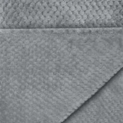 Waffle Faux Fur Throw - Grey -Cozy Living Home Store 372931 heritage collection waffle faux fur throw 130x160cm 2