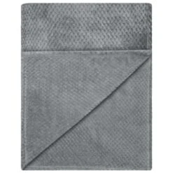 Waffle Faux Fur Throw - Grey -Cozy Living Home Store 372931 heritage collection waffle faux fur throw 130x160cm