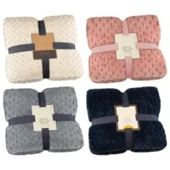 Waffle Faux Fur Throw - Cream -Cozy Living Home Store 372937 372948 372950 waffle faux fur throw group 1