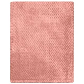 Heritage Collection Waffle Faux Fur Throw - Blush 4 Heritage Collection Waffle Faux Fur Throw - Blush - Image 2