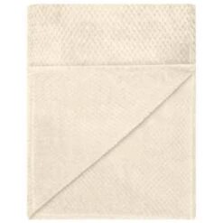 Waffle Faux Fur Throw - Cream -Cozy Living Home Store 372948 waffle faux fur throw cream 2