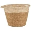 B&M Two Tone Wicker Basket - Cream 2 B&M Two Tone Wicker Basket - Cream -Cozy Living Home Store 374371 cream two tone wicker basket