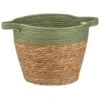 B&M Two Tone Wicker Basket - Green 2 B&M Two Tone Wicker Basket - Green -Cozy Living Home Store 374391 green two tone wicker basket