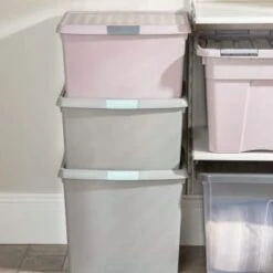 B&M Waffle Clip Box 25.5L - Blush 14 B&M Waffle Clip Box 25.5L - Blush -Cozy Living Home Store 375471 blush 25 5l waffle clip box 6