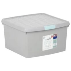 B&M Waffle Clip Box 25.5L - Grey