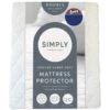Simply Anti-Bacterial Quilted Mattress Protector - Double -Cozy Living Home Store 375785 simply quilted super soft mattress protector double