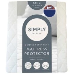 Simply Anti-Bacterial Quilted Mattress Protector - King