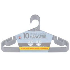 B&M Jumbo Hangers 10pk - Grey -Cozy Living Home Store 376556 10pk strong clothes hangers grey 2