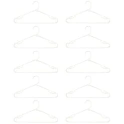 B&M Jumbo Hangers 10pk - White -Cozy Living Home Store 376557 10pk strong clothes hangers white