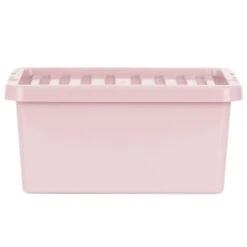 B&M Storage Box With Lid 11L - Dusty Pink 8 B&M Storage Box With Lid 11L - Dusty Pink -Cozy Living Home Store 377033 11l storage box dusty pink