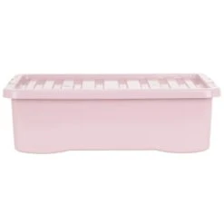 B&M Under Bed Storage Box 32L - Dusty Pink -Cozy Living Home Store 377038 under bed storage box 32l dusty pink