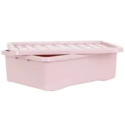 B&M Under Bed Storage Box 32L - Dusty Pink -Cozy Living Home Store 377038 under bed storage box 32l dusty pink 4
