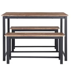 B&M Coberg Bench Dining Set 3pc -Cozy Living Home Store 377371 coberg 3 piece dining set 2