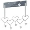 B&M Heart Diamante Overdoor Hooks