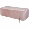 B&M Ottoman With Legs - Blush -Cozy Living Home Store 378065 blush ottoman with legs
