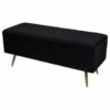 B&M Ottoman With Legs - Black -Cozy Living Home Store 378066 black ottoman with legs
