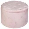 B&M Round Blush Ottoman -Cozy Living Home Store 378067 round blush ottoman