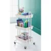 Spaceways 3 Tier Multi-Purpose Trolley - White -Cozy Living Home Store 378712 mobel 3 tier multipurpose trolley white