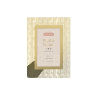 B&M Harmony Glass Photo Frame 4 X 6" - Gold 4 B&M Harmony Glass Photo Frame 4 X 6" - Gold - Image 2