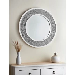 B&M Grey Rope Mirror - Grey 3 B&M Grey Rope Mirror - Grey