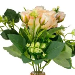 B&M Pink Flowers In Wire Planter 5 B&M Pink Flowers In Wire Planter -Cozy Living Home Store 380173 pink flowers in wire planter 2