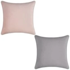 Supersoft Velvet Cushion Covers 2pk - Grey -Cozy Living Home Store 380355 380356 velvet cushion covers group 2