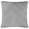 B&M Pleated Cushion - Silver -Cozy Living Home Store 380360 silver pleated cushion1