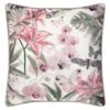 Embroidered Fleur Blush Cushion -Cozy Living Home Store 380407 floral embroidered cushion